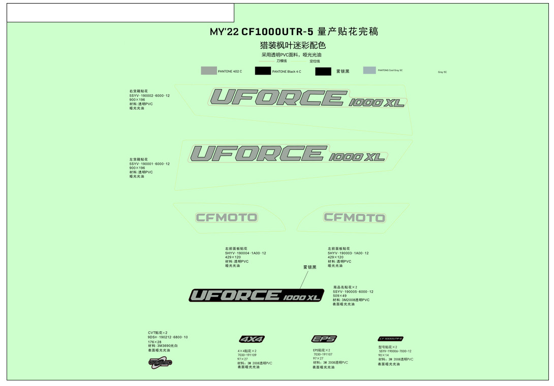 F19-2-C - DECAL KITS (TRUE TIMBER CAMO)