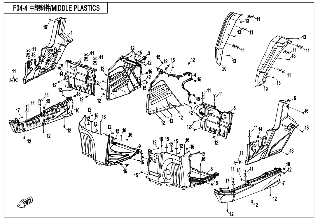 F04-4 - BOTTOM PLASTIC