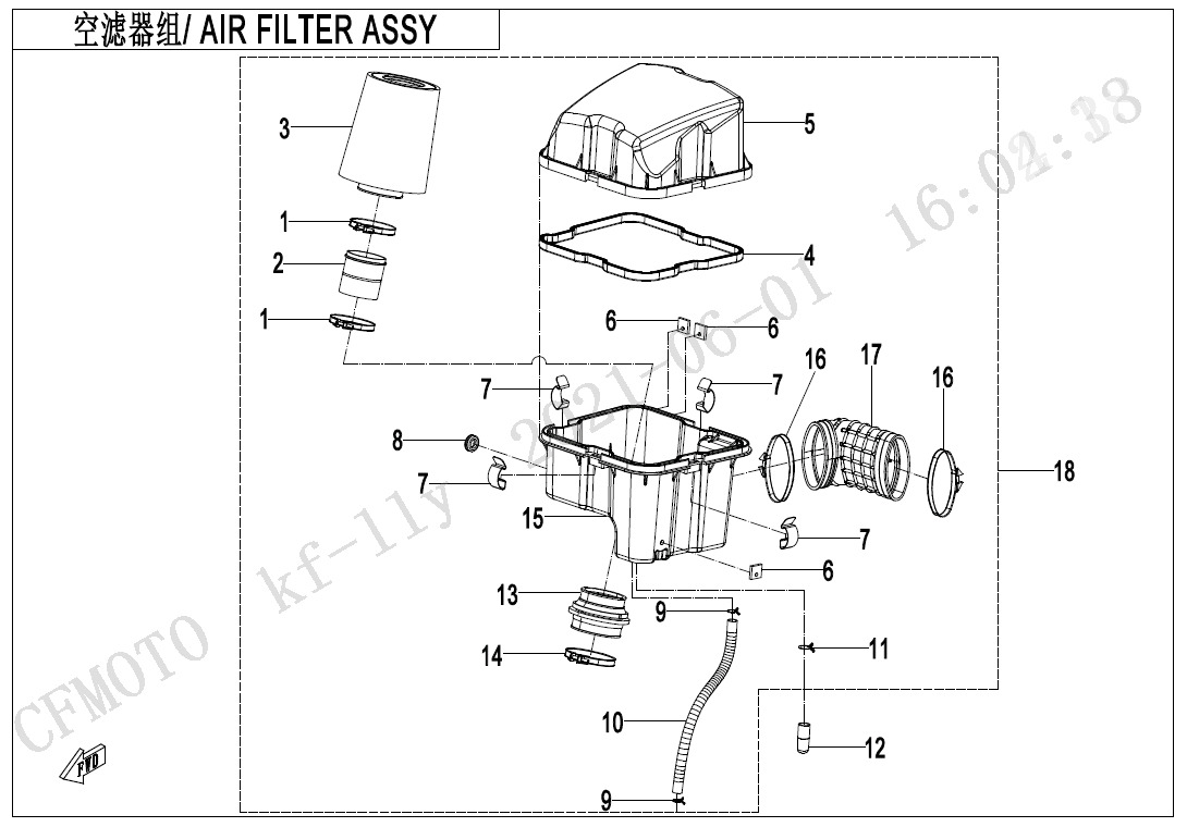 F41 - AIR FILTER ASSY.