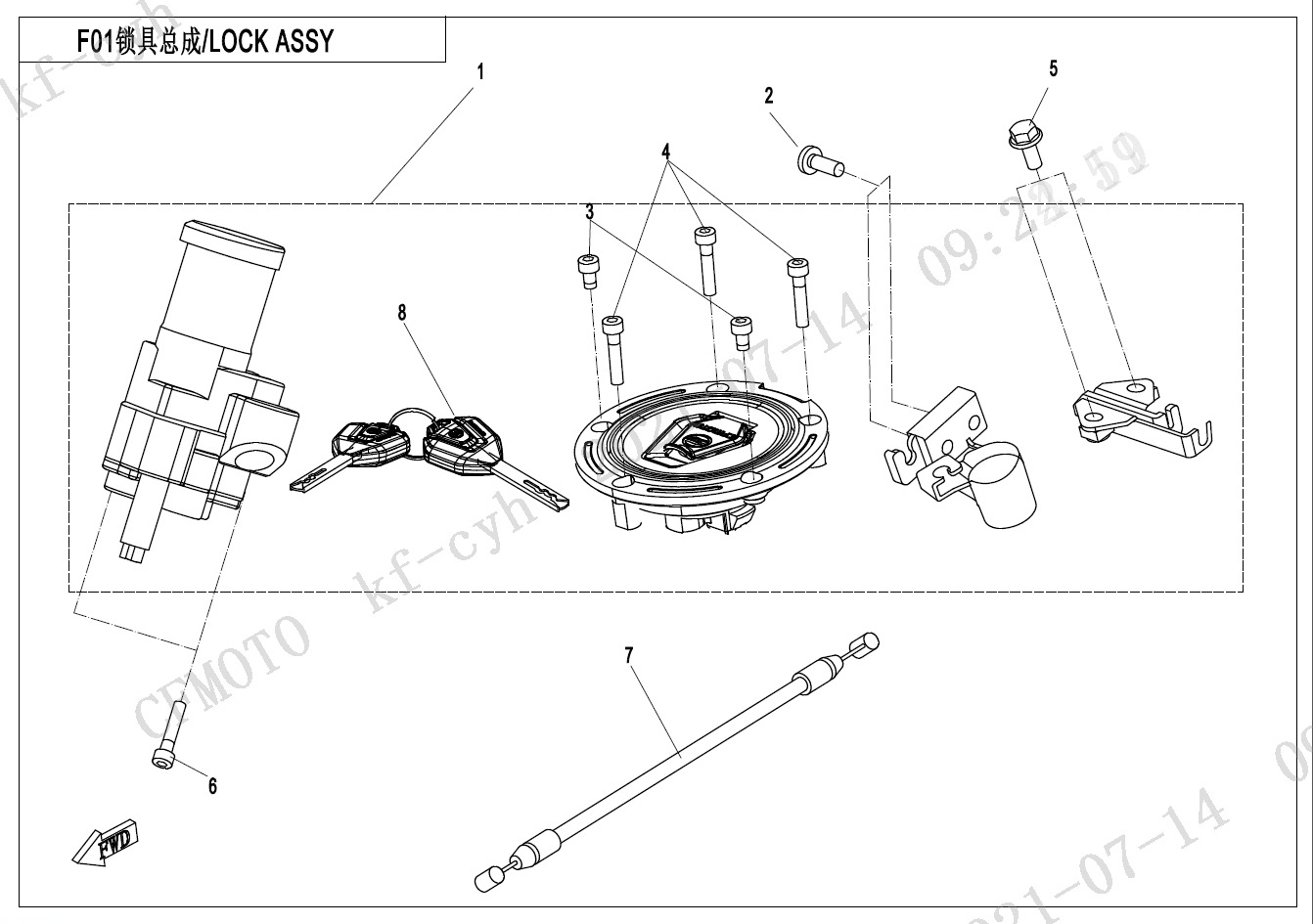 F01 - LOCK KIT
