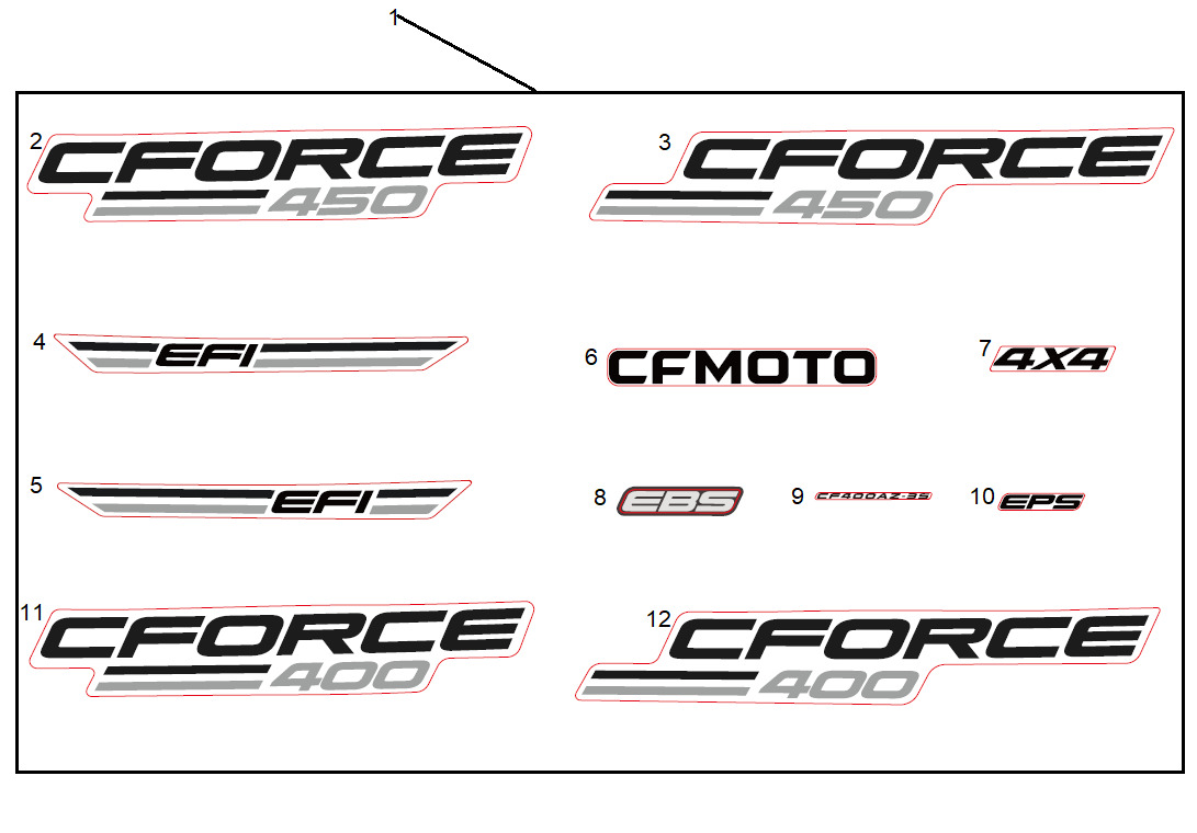 F19-1-A - DECAL KITS (INTERNATIONAL, CM INJECTED PEARL WHITE, LAVA ORANGE)
