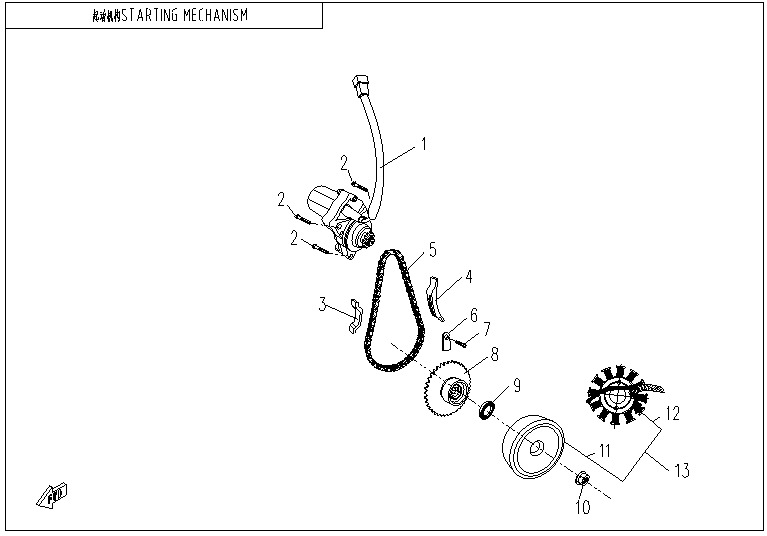 E09-STARTING MECHANISM