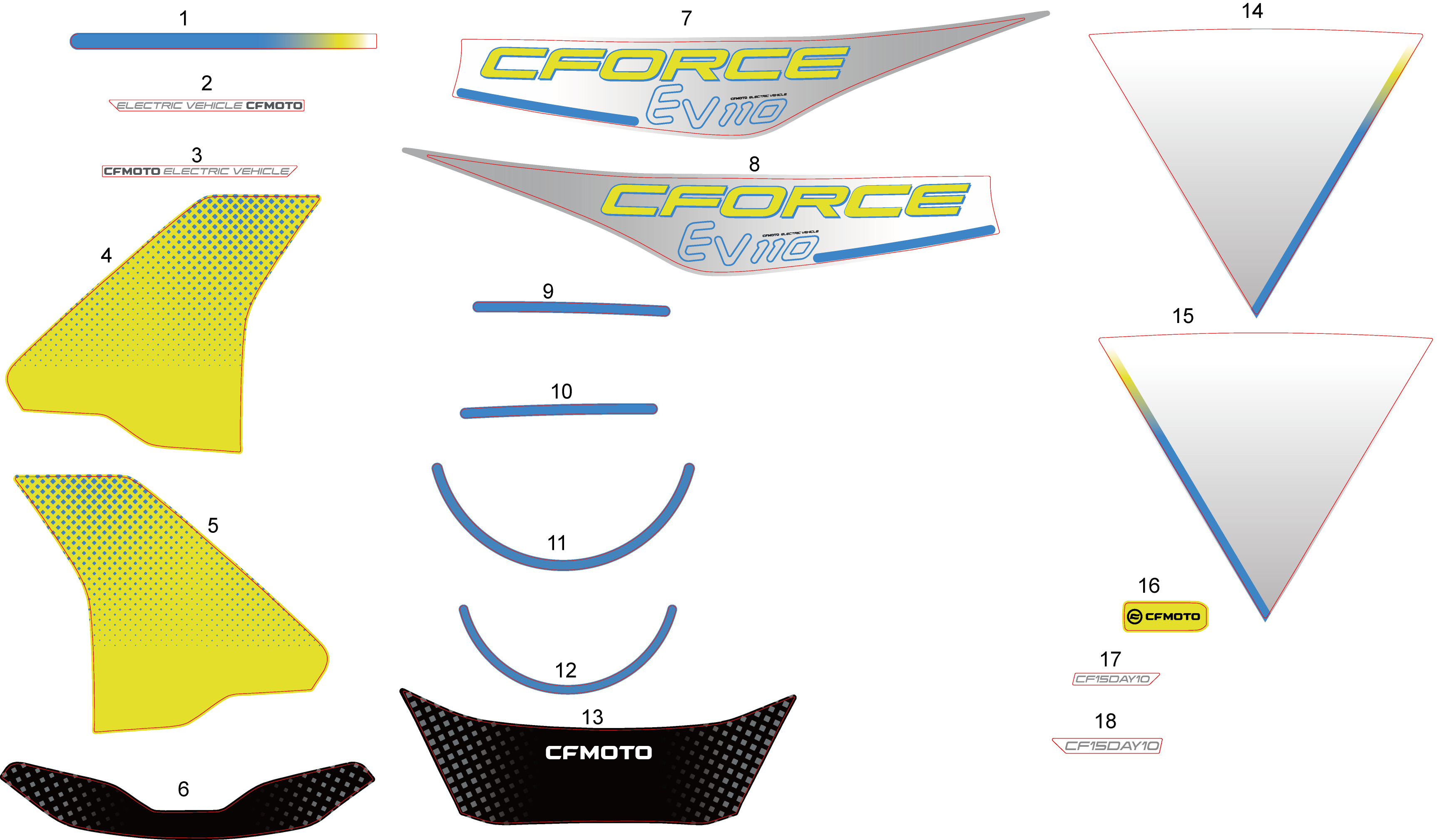 F19-2-B-DECAL KITS(EU,CM INJECTED PEARL WHITE,LEMON GREEN )