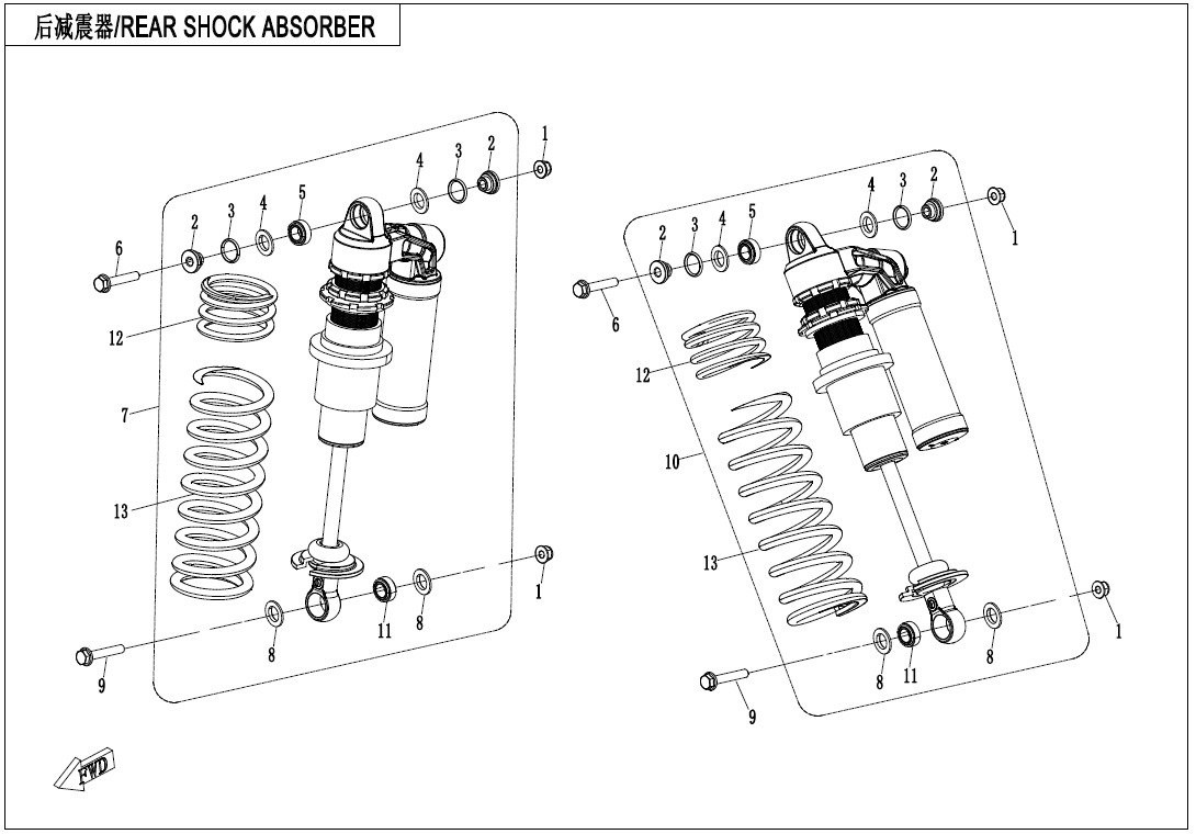 F06-2-REAR SHOCK ABSORBER