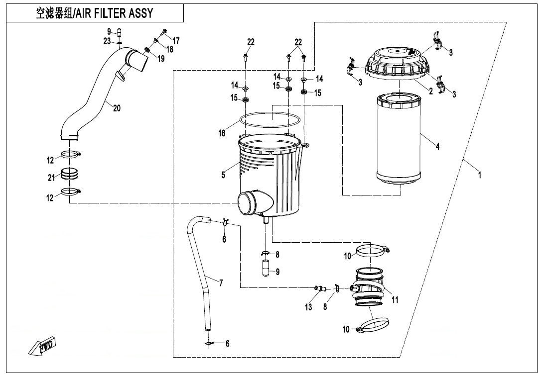 F41-AIR FILTER ASSY