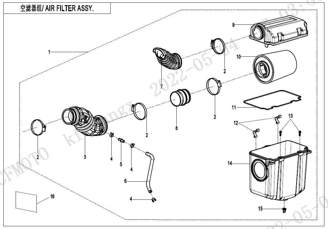 F41 - AIR FILTER ASSY.