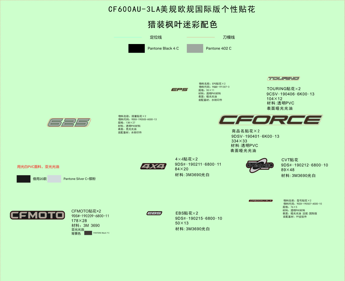 F19-1-H - DECAL KITS(INTERNATIONAL, TRUE TIMBER CAMO)