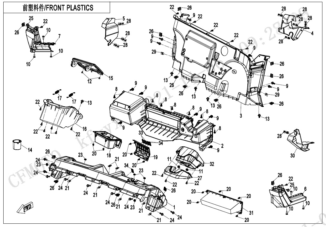 F04-2 - FRONT PLASTICS