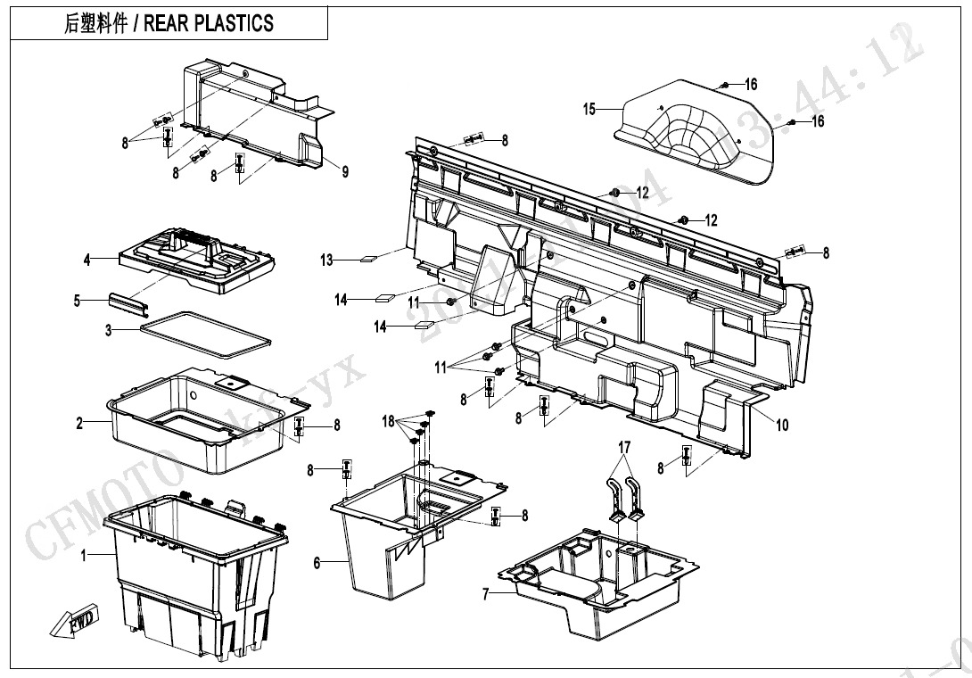 F04-6-V1 - REAR PLASTICS