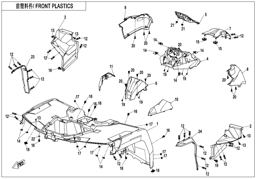 F04-2 - FRONT PLASTICS