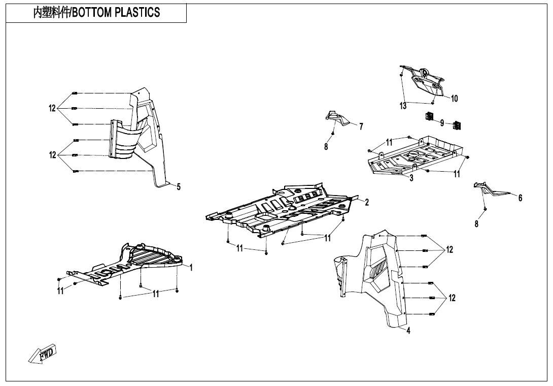 F04-5 - BOTTOM PLASTICS