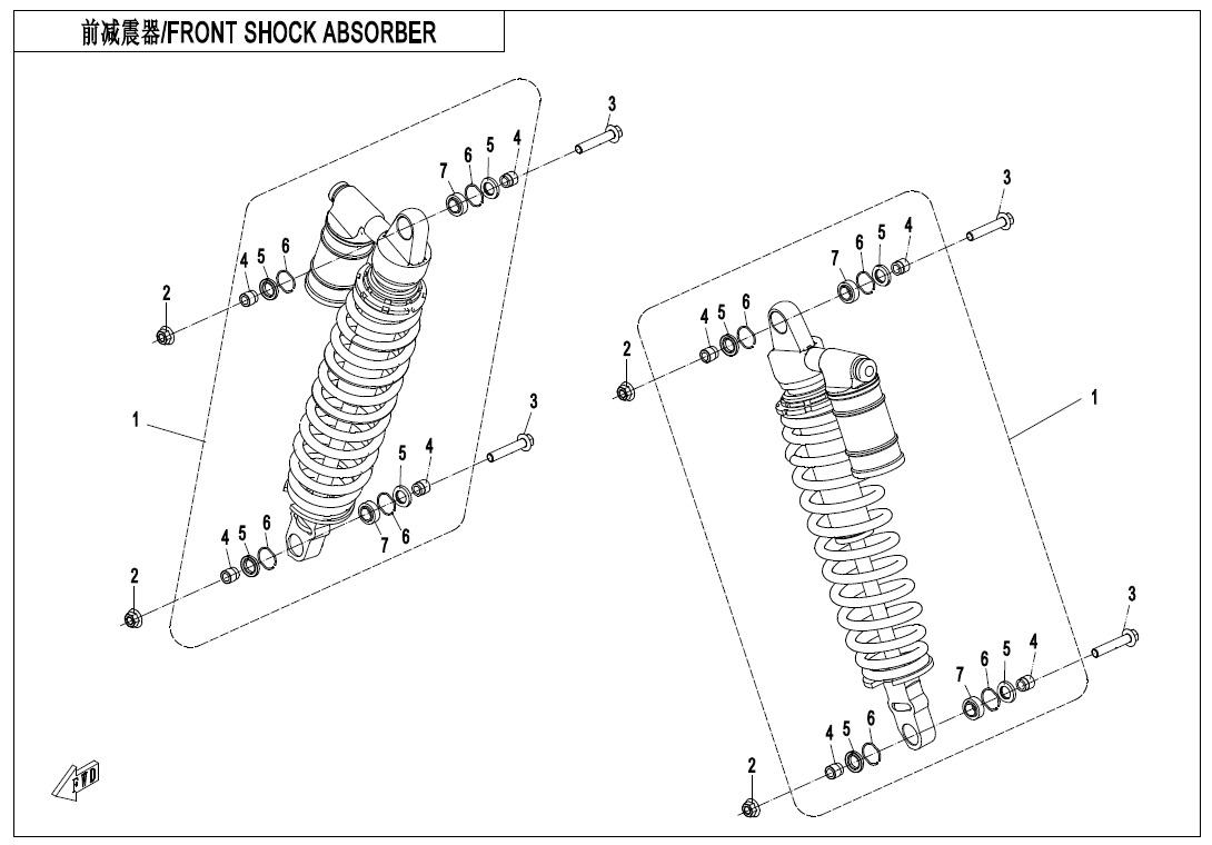 F05-2-B - FRONT SHOCK ABSORBER(GAS)