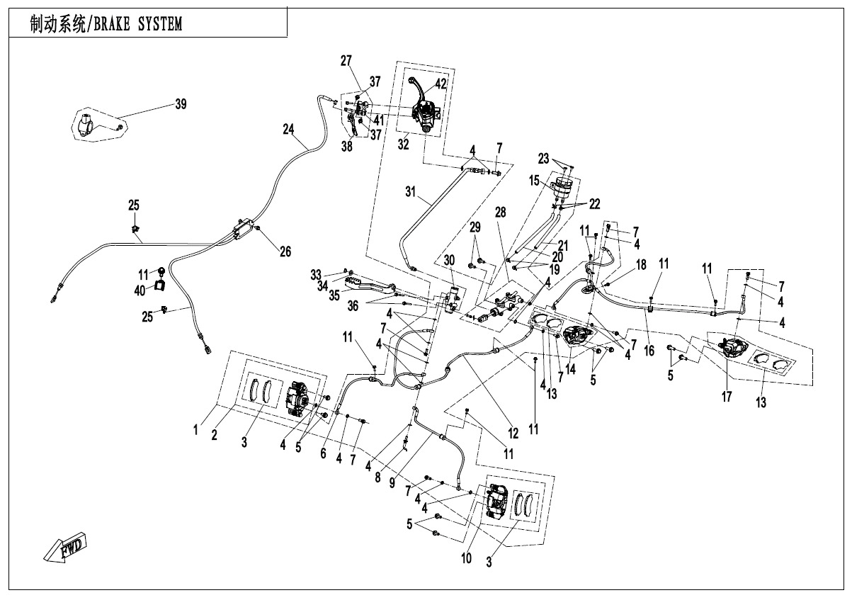 F08-B - BRAKE SYSTEM-RH,PARKING