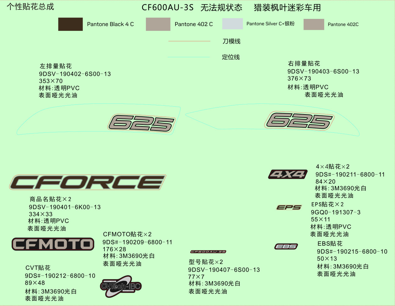 F19-1-N - DECAL KITS(INTERNATIONAL, TRUE TIMBER CAMO)