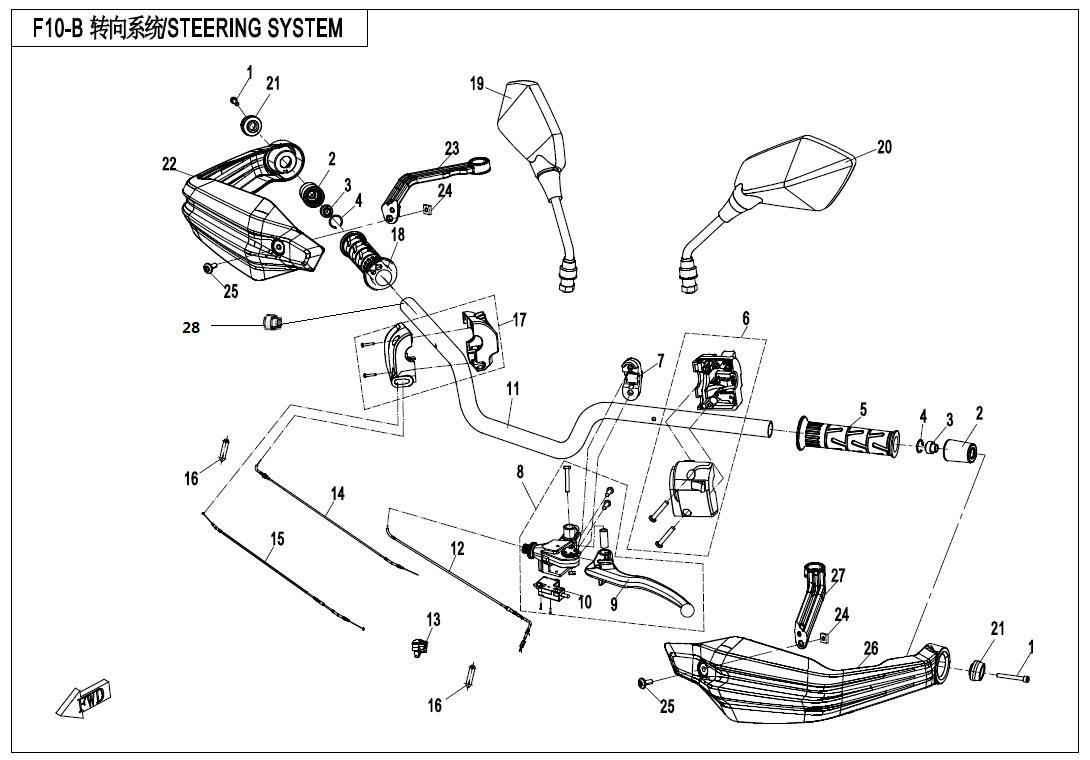 F10-B - STEERING SYSTEM(HAND GUARD)