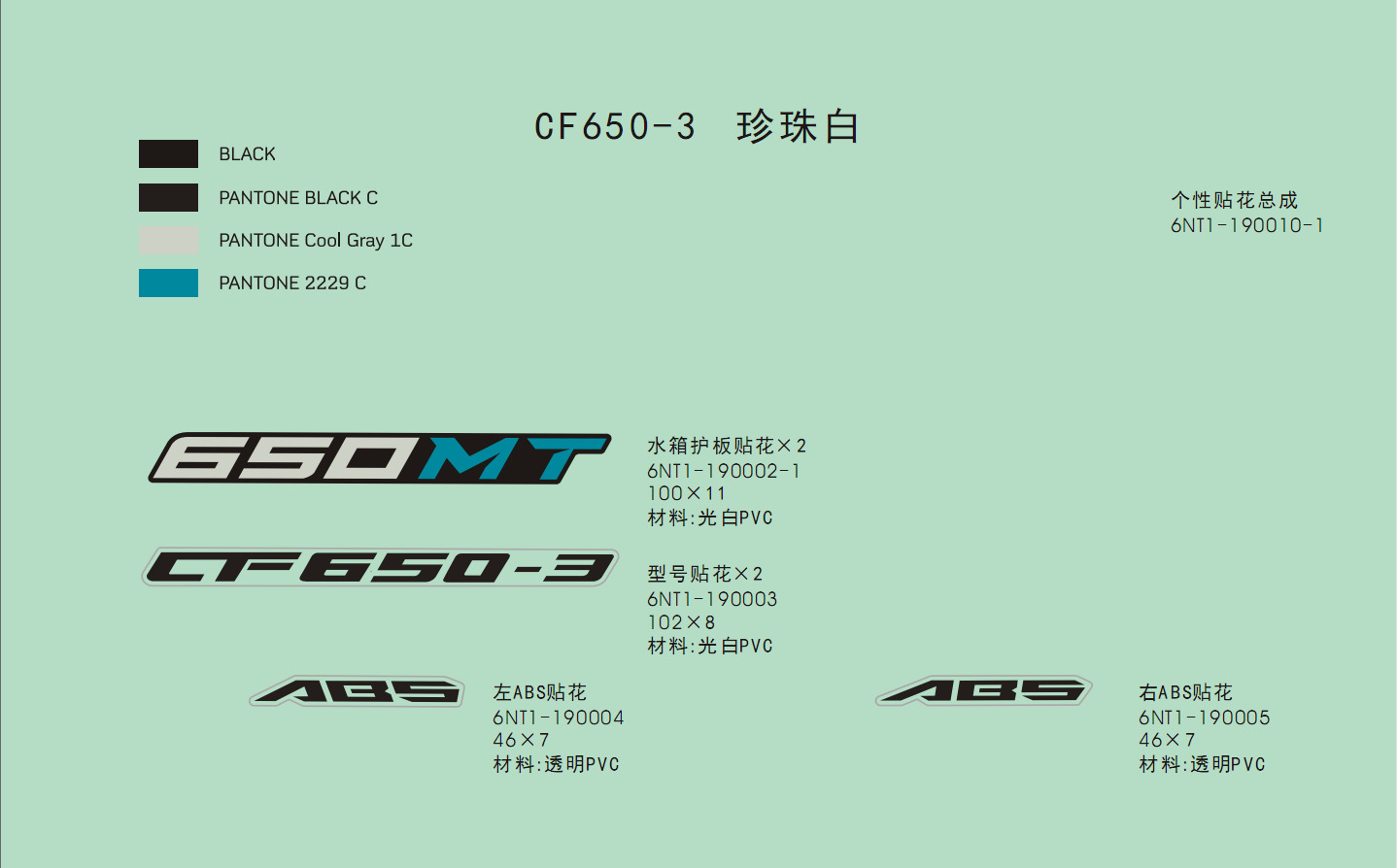 F19-C - DECAL(PEARL WHITE)
