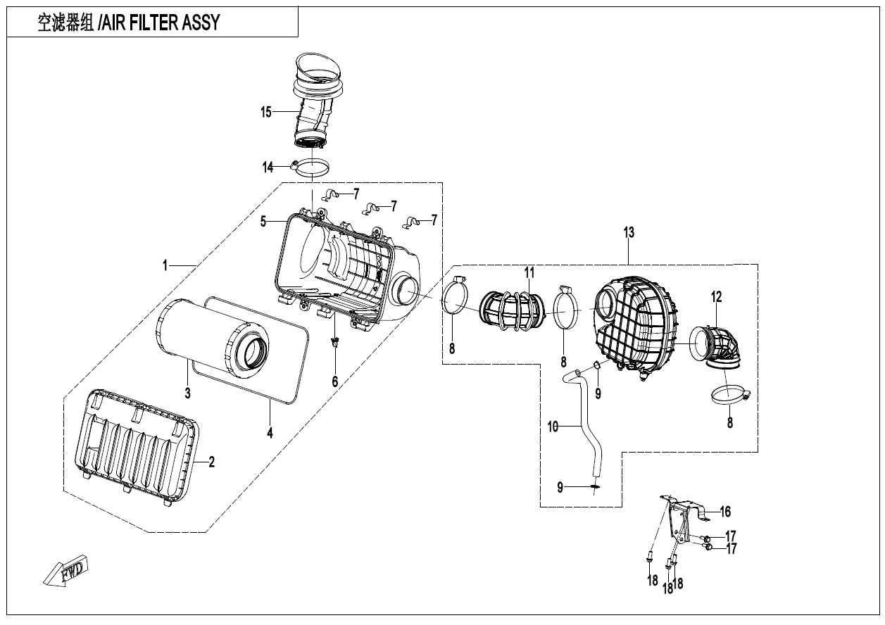 F41 - AIR FILTER ASSY