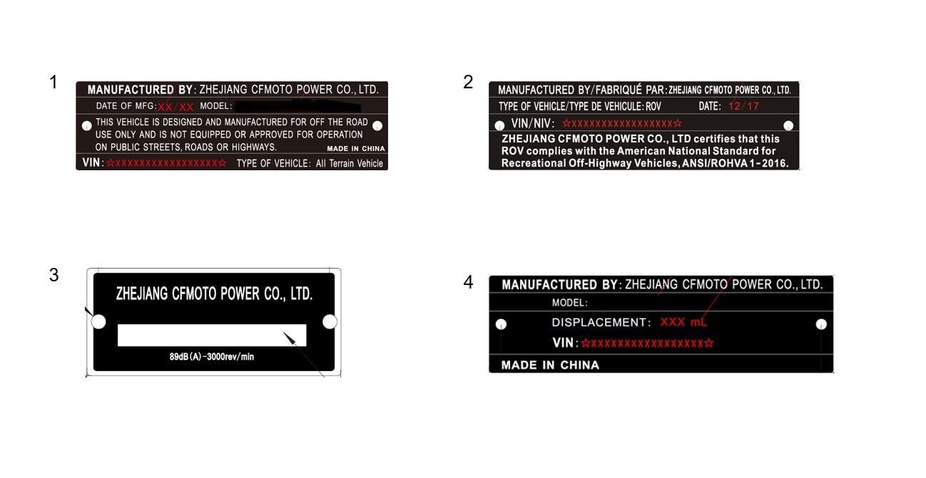 F19-4 - VEHICLE PLATE