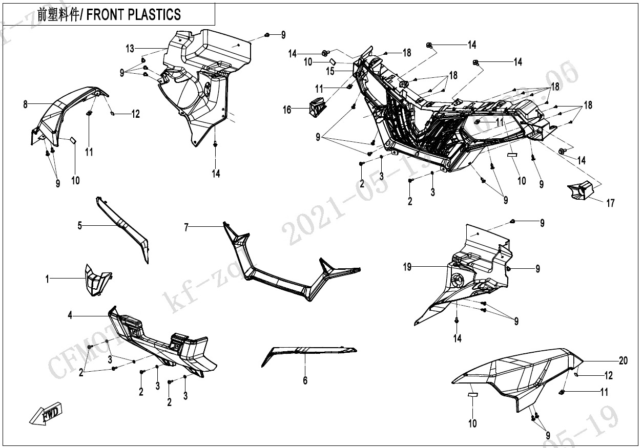 F04-1-V2 - FRONT PLASTICS