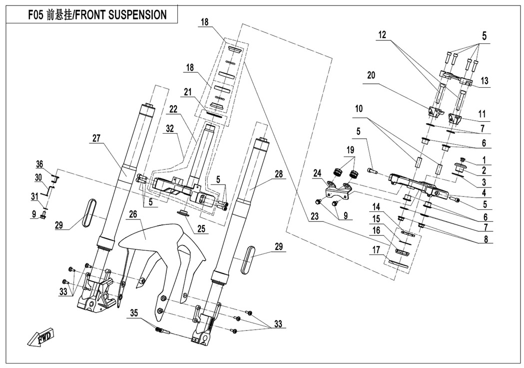 F05 - FRONT SUSPENSION