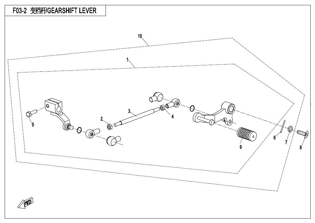 F03-2 - GEARSHIFT LEVER