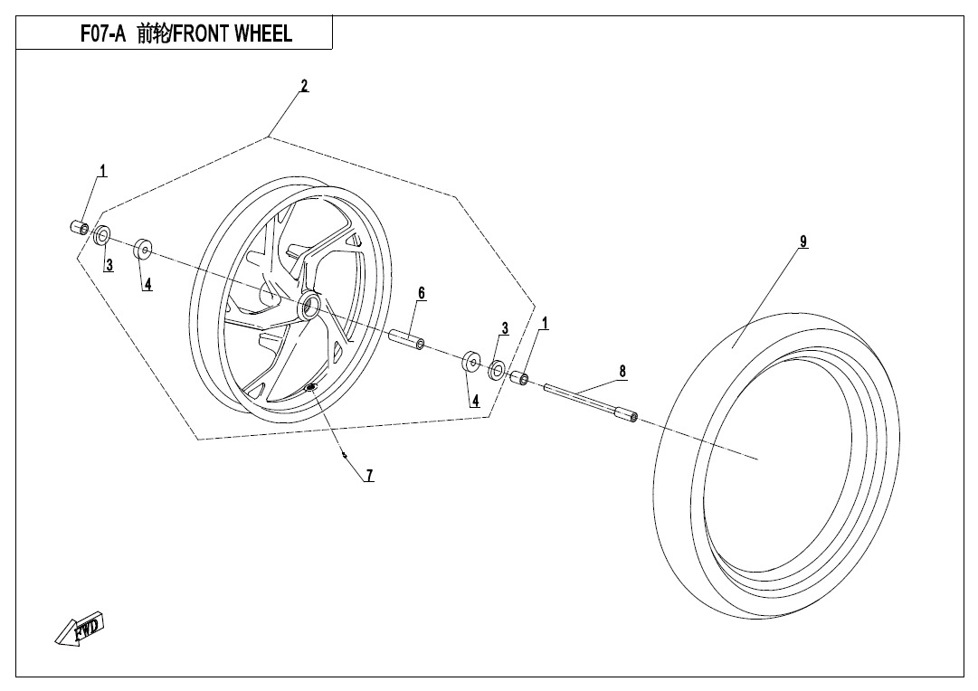 F07 - FRONT WHEEL