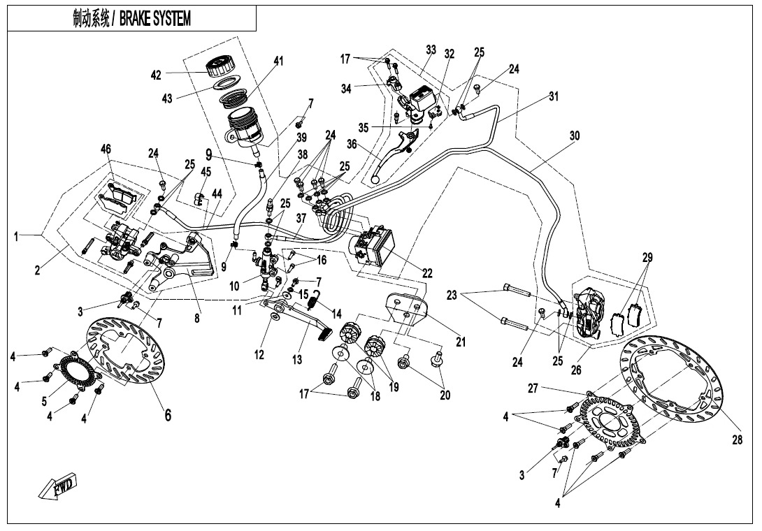 F08-C-V3 - BRAKE ASSY(ABS-JJUAN)