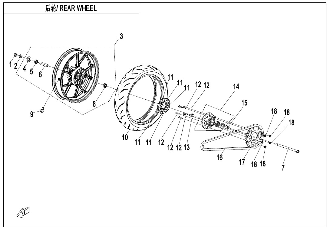 F11 - REAR WHEEL