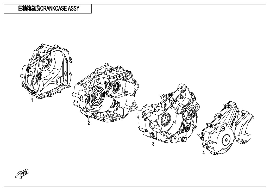 E01 - CRANKCASE ASSY