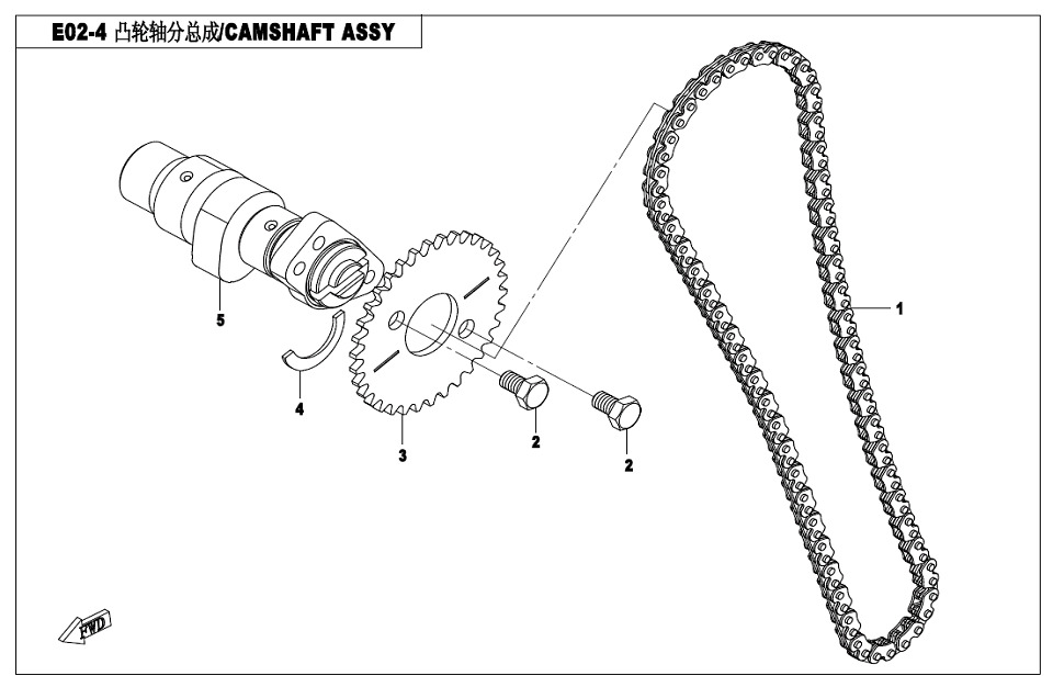 E02-4 - CAMSHAFT ASSY