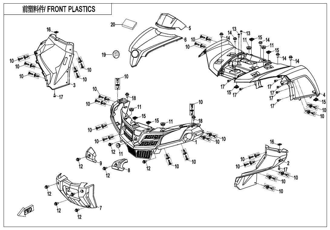 F04-1 - FRONT PLASTICS