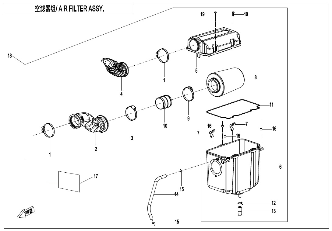 F41-V3 - AIR FILTER ASSY.