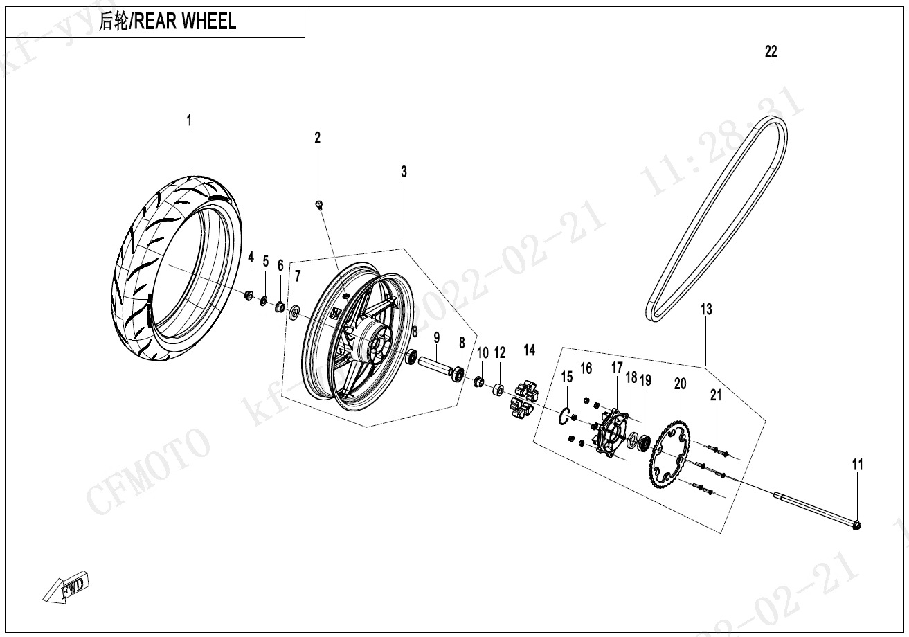 F11 - REAR WHEEL