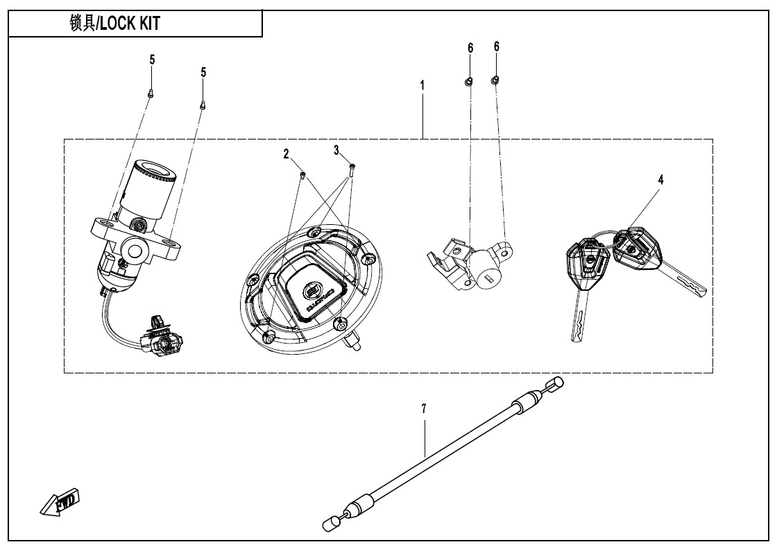 F01 - LOCK KIT