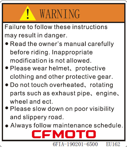 F19-1 - WARNING LABEL,FUEL TANK