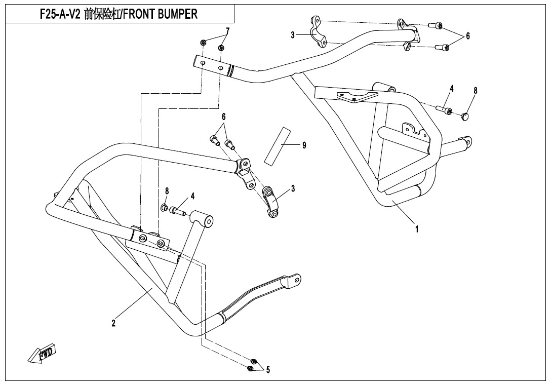 F25-A-V2 - FRONT BUMPER(NORMAL)