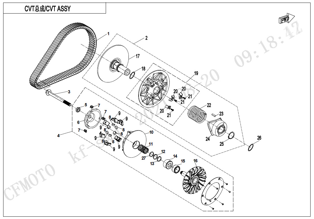 E05-C - CVT ASSY(FOR ELECTRONIC DOWNHILL BRAKING)