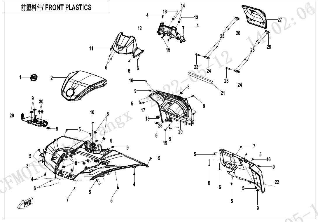 F04-2 - FRONT PLASTICS