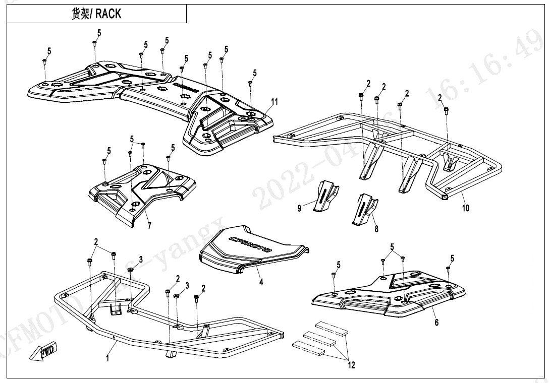 F14-A - RACK(PLASTIC)