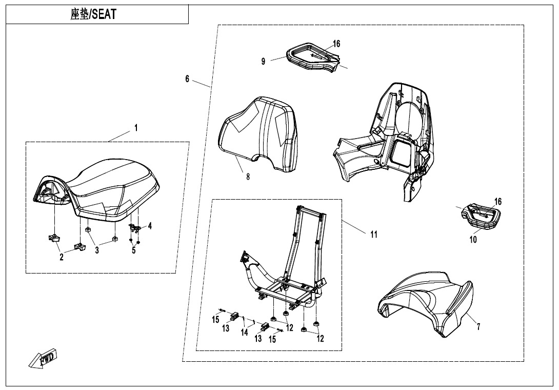 F13-A - SEAT(BLACK)