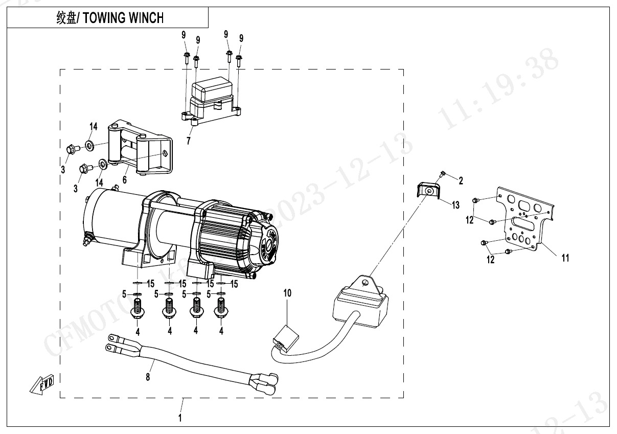 F15-2-V4 - TOWING WINCH