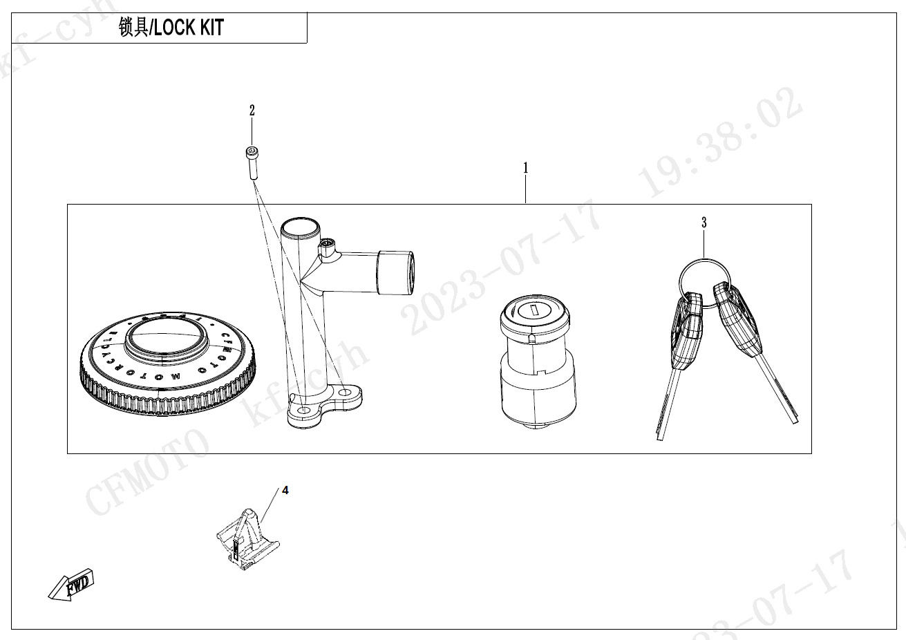 F01 - LOCK KIT
