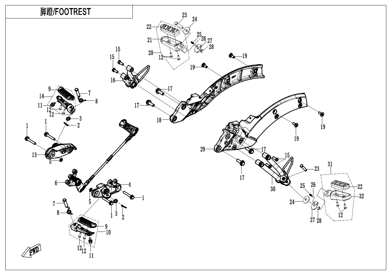 F14 - FOOTREST