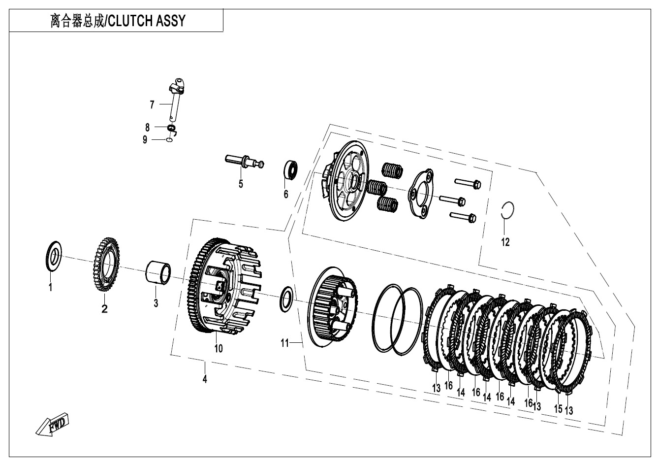 E05-B - CLUTCH(CHONGQIN CHANGXIN)