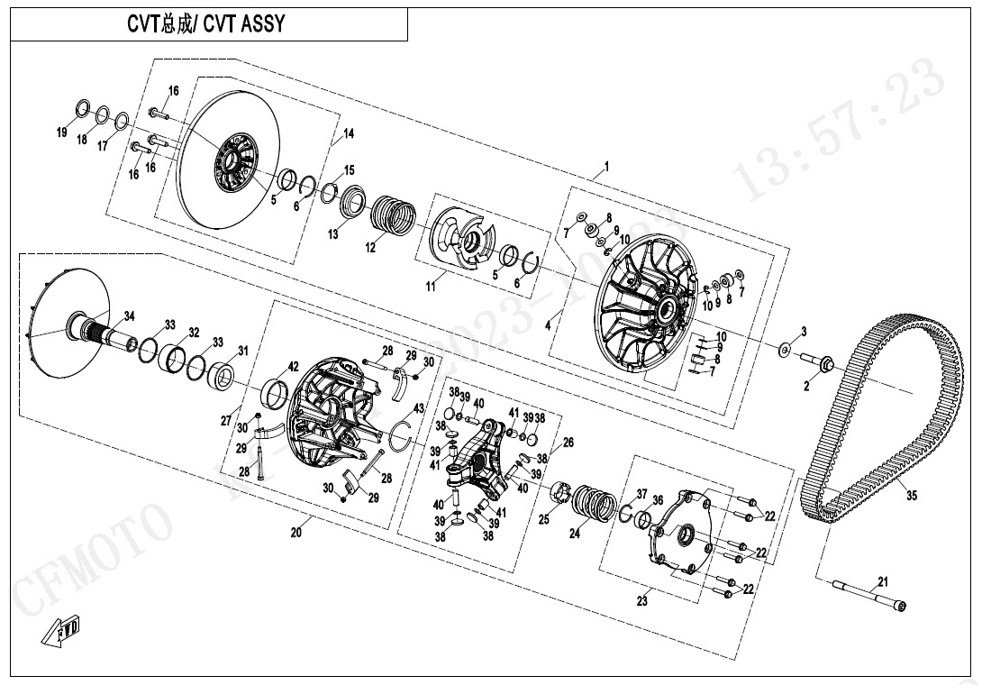 E05 - CVT ASSY