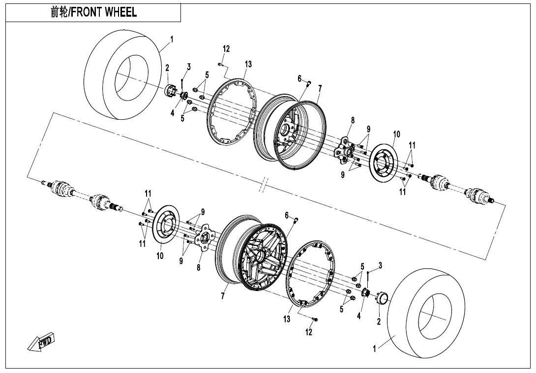 F07-B - FRONT WHEEL(OVERLAND)