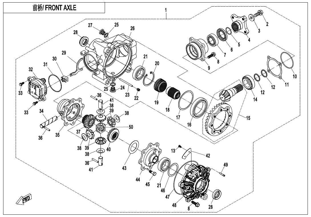 F31 - FRONT AXLE