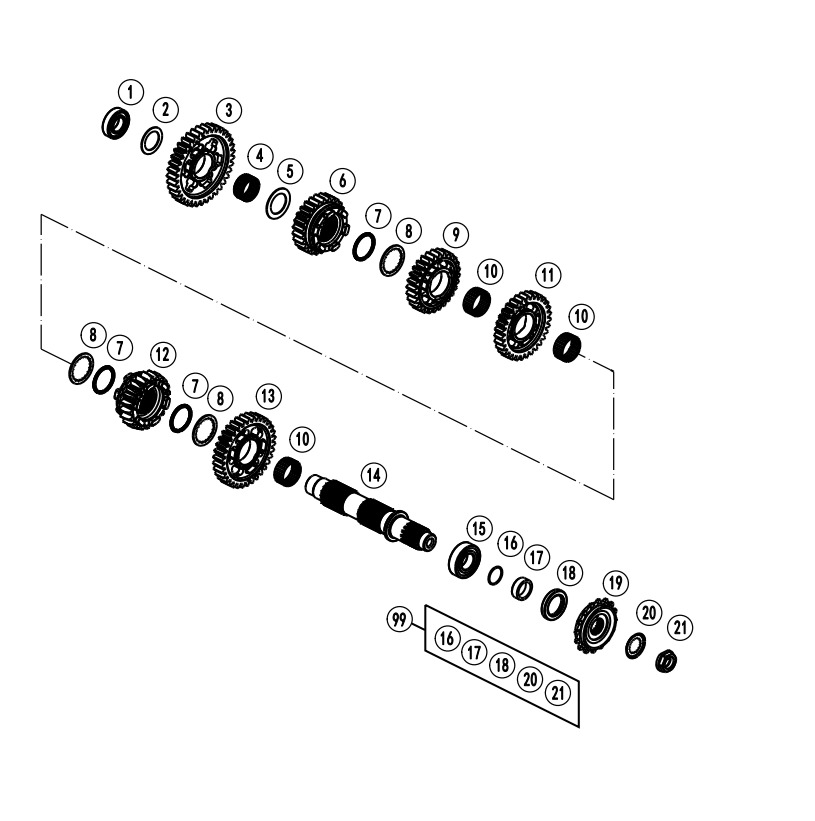 E06-2 - COUNTER SHAFT