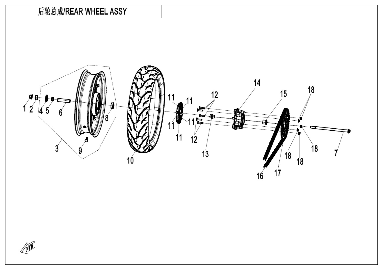F11 - REAR WHEEL