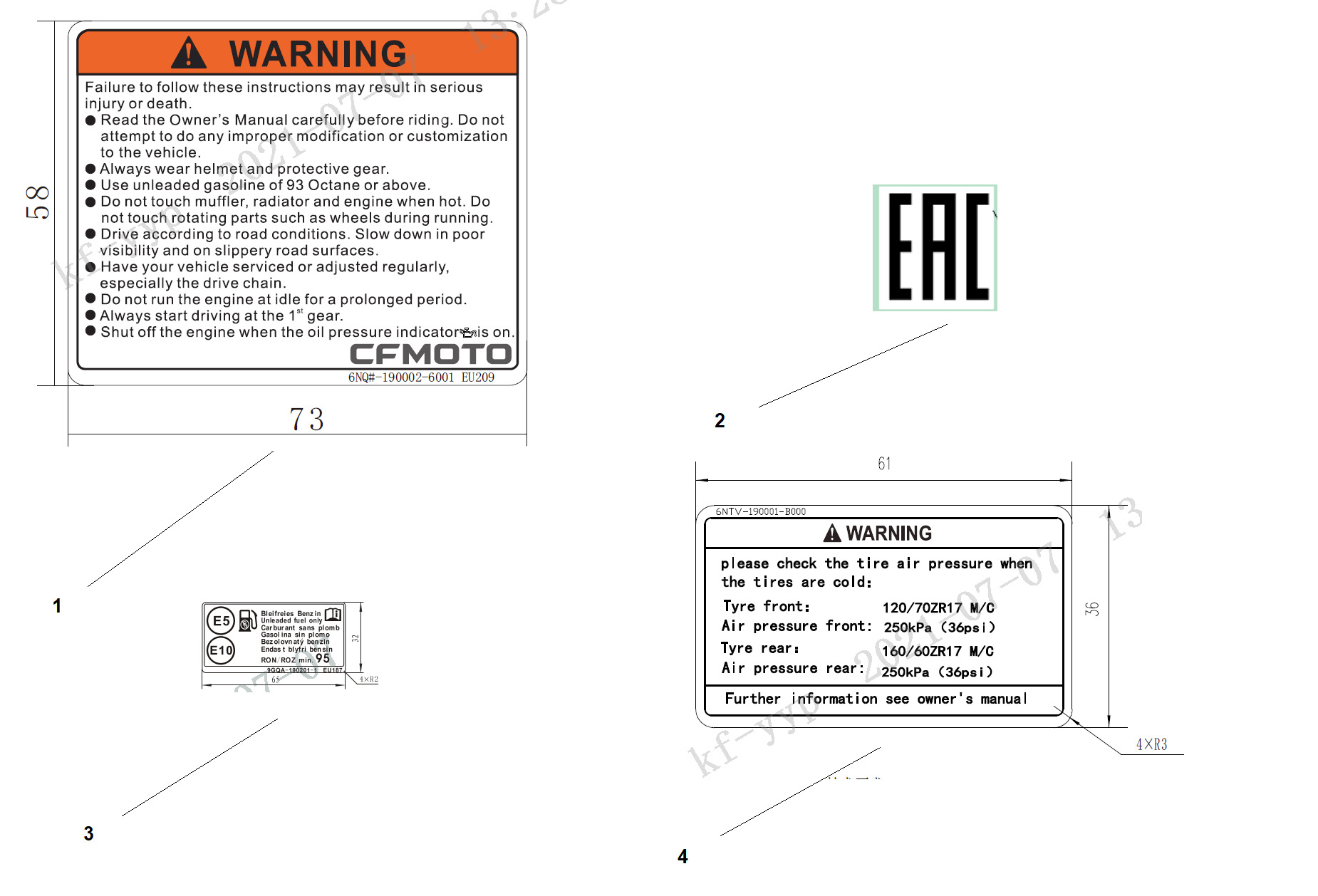 F19-1 - WARNING DECAL